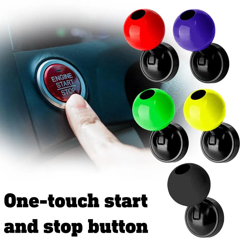 Joystick de botón de arranque y parada de motor de coche, autoadhesivo, botón de arranque/parada de motor de coche, modificación de decoración de Joystick