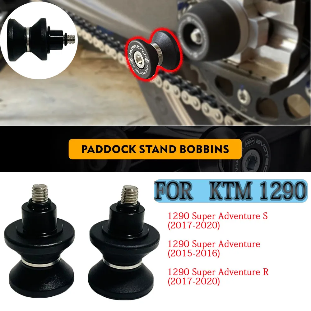 

Motorcycle Paddock Stand Bobbins For KTM 1290 Super Adventure S R 2015-2020 GT Pro /Sport/Rally After