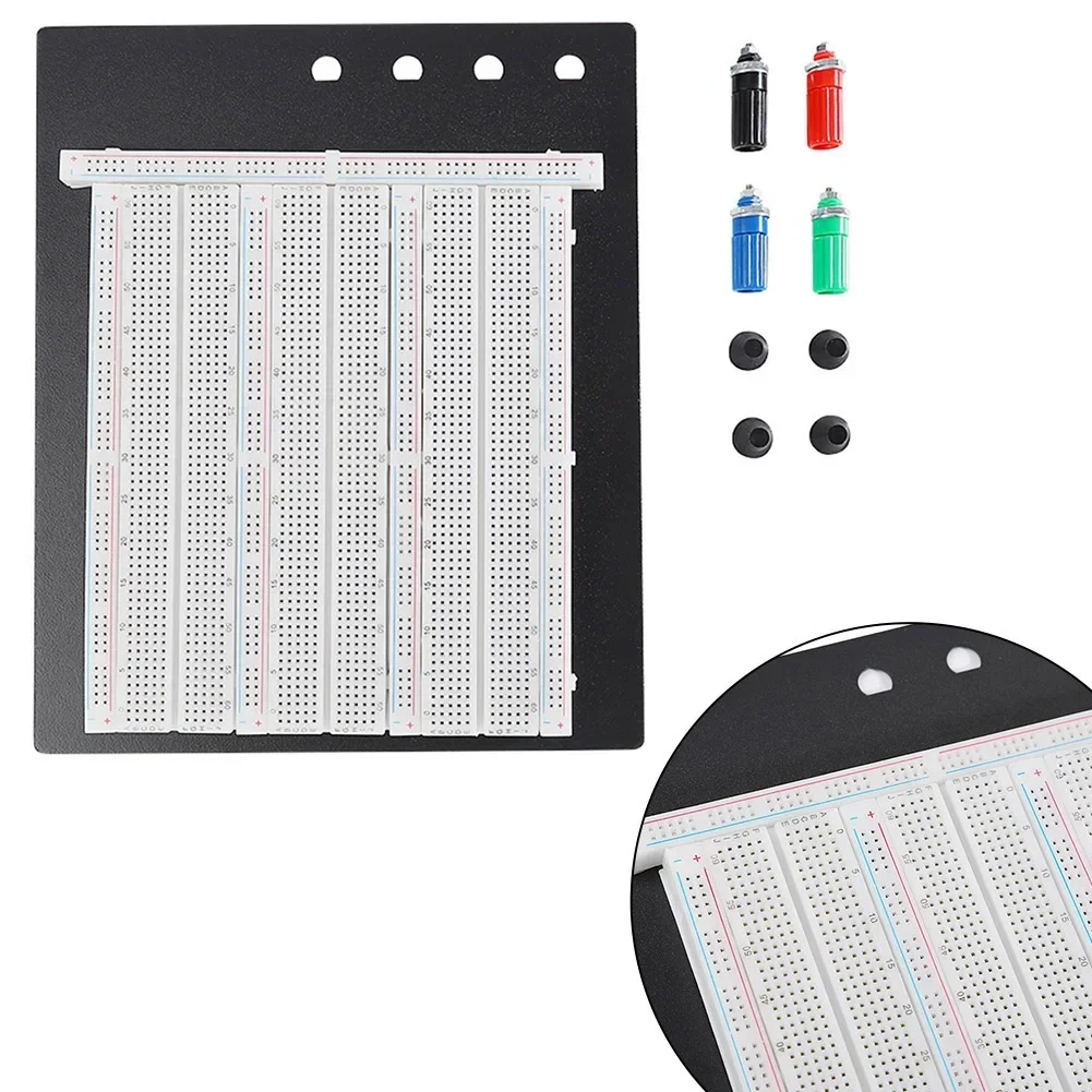 

2390 Solderless Breadboard Circuit Test Board 2390 Tie Points 4 Binding Posts Experimental Bench Solderless Circuit Test Board