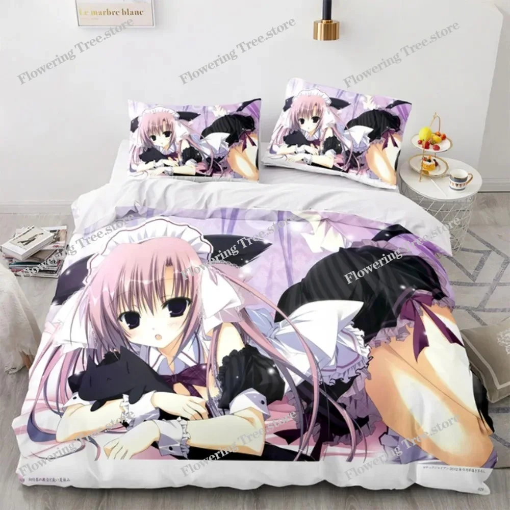 

Anime Kotori Itsuka Cosplay Bedding Set Date Live Costume Duvet Cover Set Double King Twin Full Size Bed Linen Boys Adult Gift