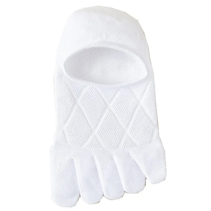 5 пар летних носков с пятью пальцами, мужские носки с раздельным носком и низким вырезом, сетчатые нескользящие шлепанцы большого размера, хлопковые носки