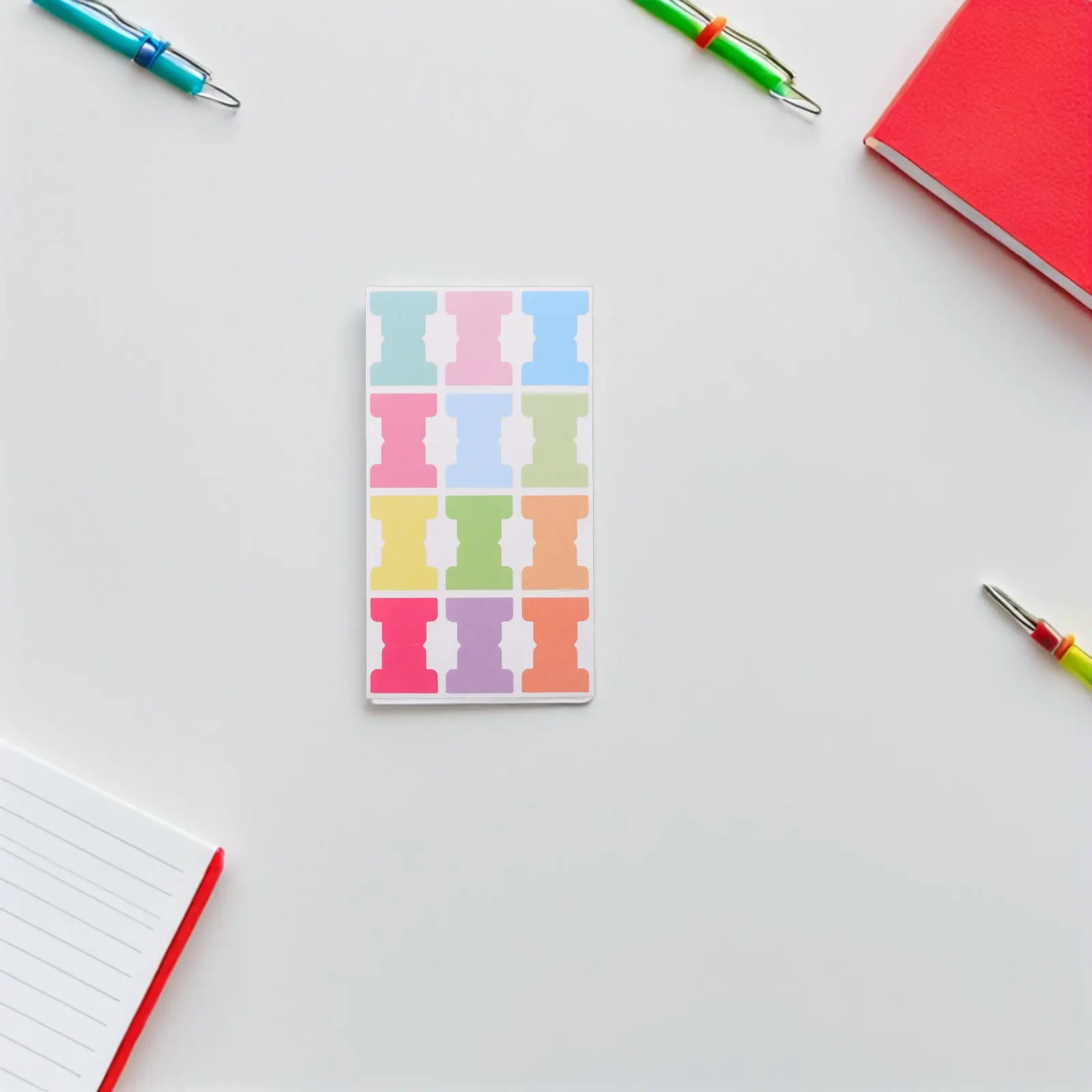 360Pcs Colorful Index Tabs Sticky Page Markers Writable Adhesive Book Notebook Tabs Removable Label Stickers for Quick Reference