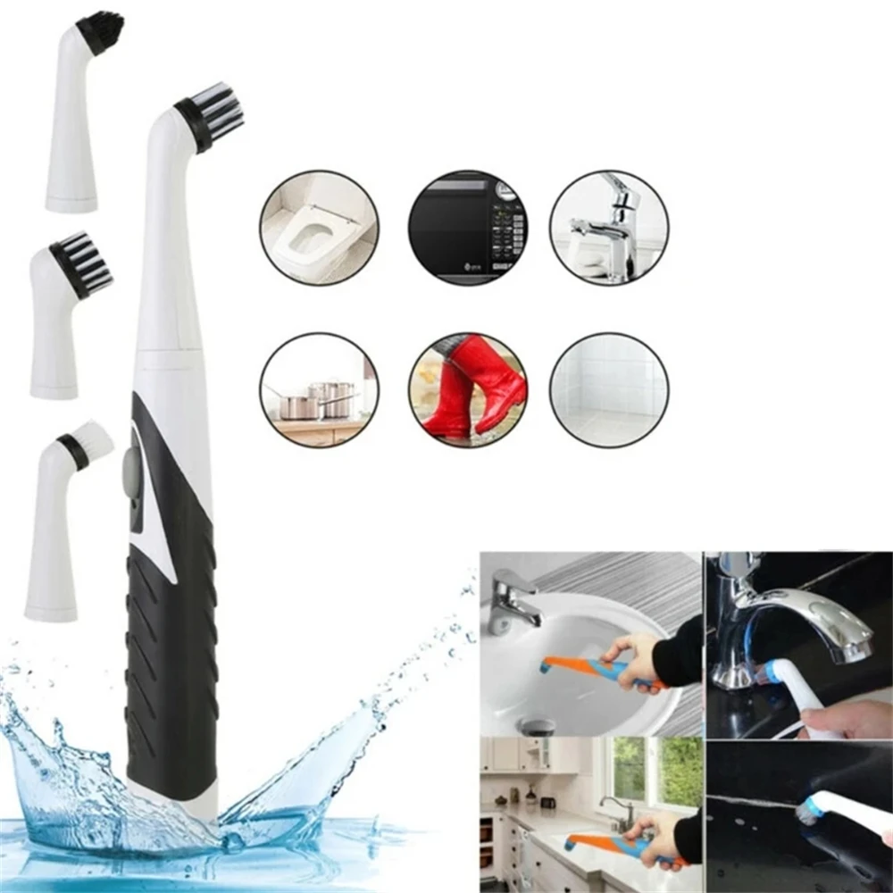 4PCS Cleaning Brush Soft bristled Kitchen Bathroom Gaps Corner Tile Cleaning Tool Brush Household Multifunctional Scrubber image 4