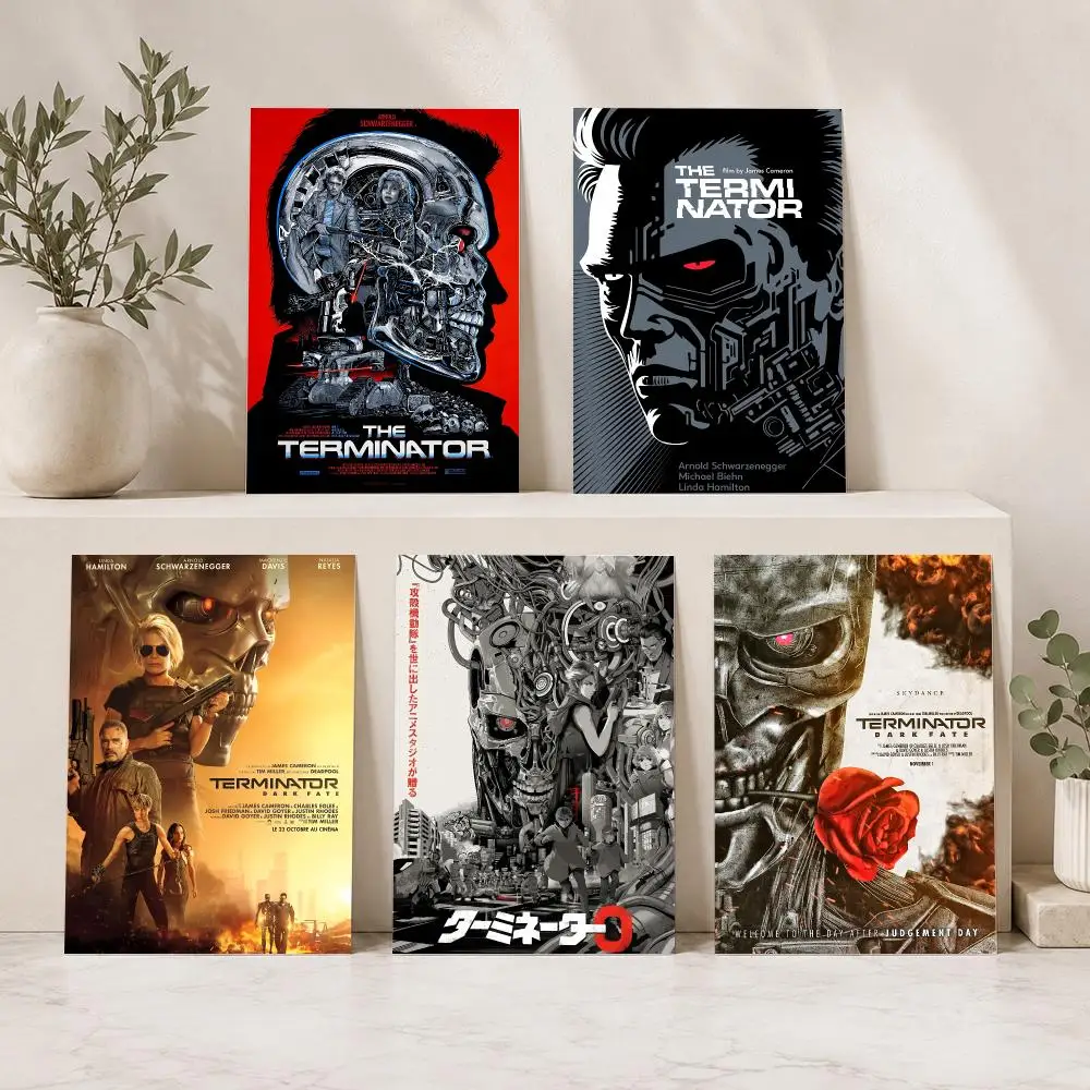 The T-Terminator Classic Movie Painting Calligraphy Modern Canvas Wall Art for Bedroom & Living Room | Home Decor Gift