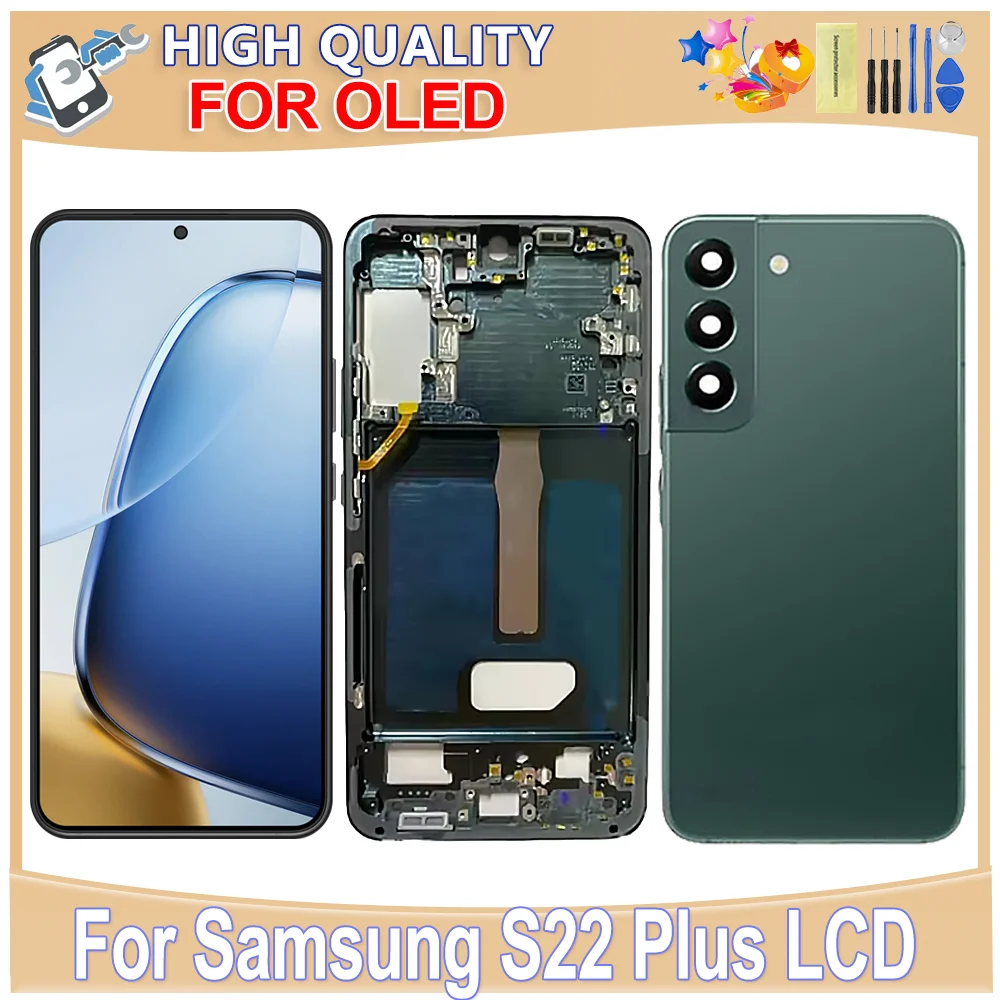 OLED Para Samsung Galaxy S22 Plus Display LCD Touch Screen Digitador Assembléia Para Samsung SM-S906U S906E S906BN Substituição