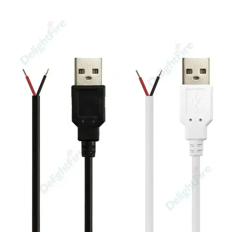 2pin USB Power Cable USB 2.0 Male Female Plug DIY Pigtail Cable For USB Equipment Installed DIY Replace Repair Small Fans