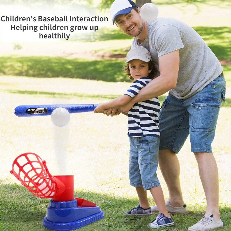 

Детский спортивный набор бейсбольных мячей, игрушки, регулируемая бейсбольная машина с автоматической подачей, игрушка для взаимодействия родителей и детей