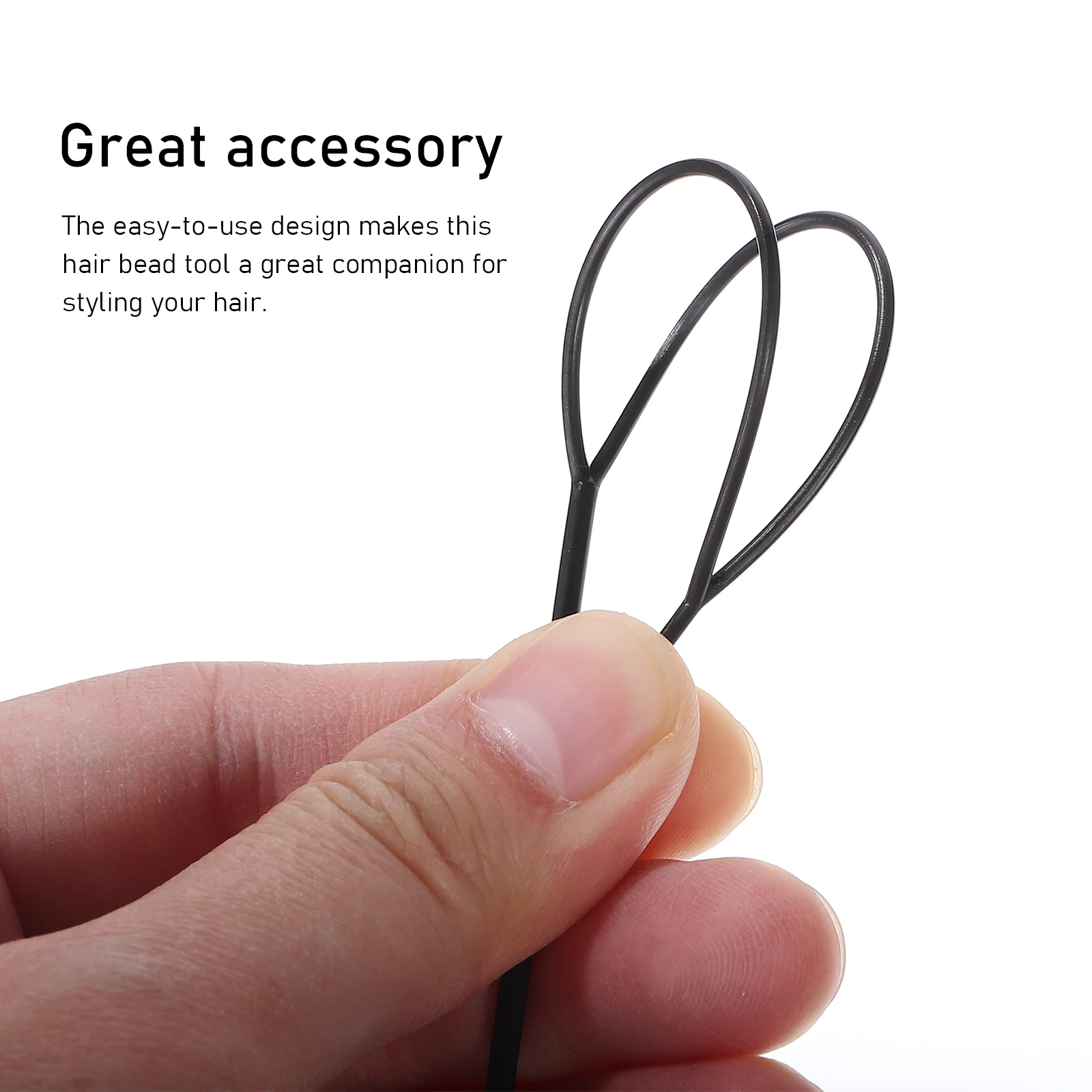 

18 pcs Heart Shaped Quick Flexible Styling Tool Ponytail Maker Braiding Accessories for Dreadlocks Twisted Hair 6 Beaded
