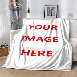 DIY Pictures Custom blanket Fashion Flannel Blanket children Christmas gift and Birthday   Warm soft sofa bed