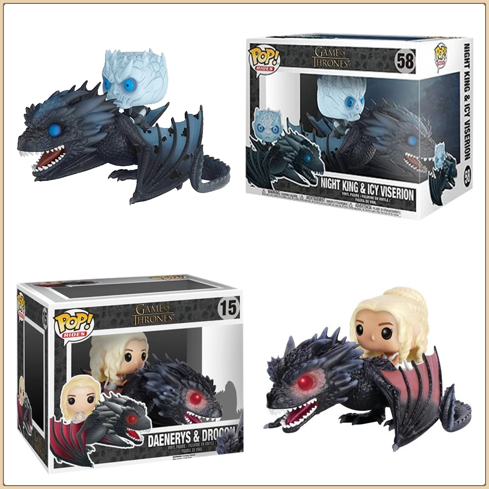 

Funko POP Game of Thrones Action Toy Figures Daenerys Night's King Dragon Realistic Exquisite Model Doll Ornament Children Gift