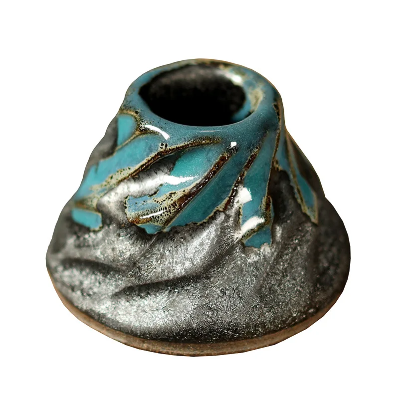 Mu Yan Japanese-Style Handmade Ceramic Creative Lin Shipeng's Starry Purple Clay Teapot Lid Holder And Teacup Stand