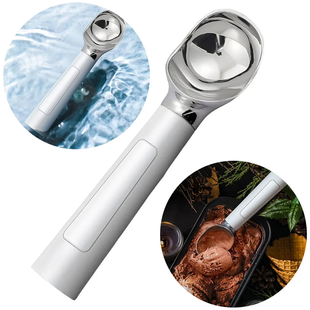 

Heated Ice Cream Scoop Rechargeable Electric Scooper Electric Ice Cream Scoop for Hard Ice Cream Easy for Seniors & Kids