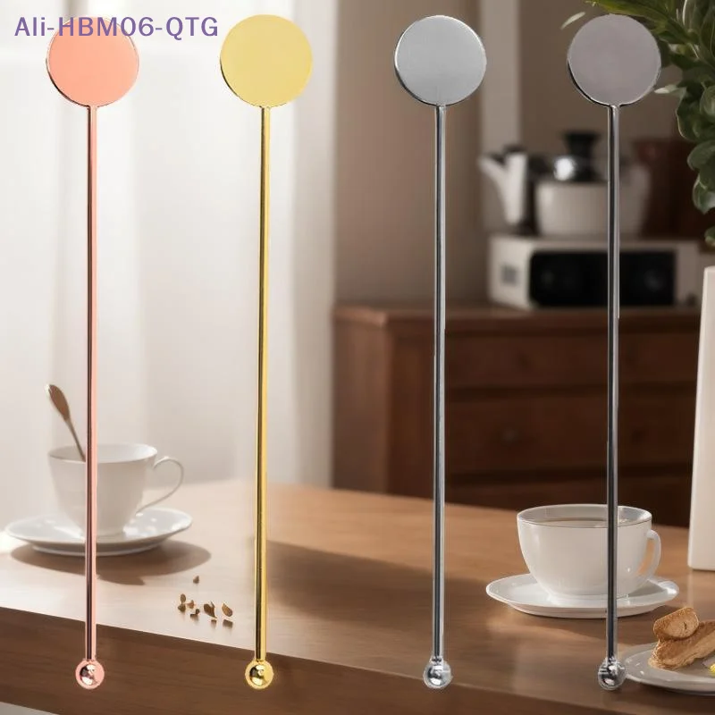 [New] High-Grade 304 Stainless Steel Stirring Sticks Elegant Swizzle Rods For Cocktails Coffee Bar Restaurant Milk Tea Mixing