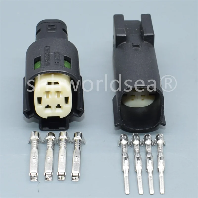 Shhworldsea 1Set 4 Pin male female 33472-4001 33482-4001 MX150 Female Male Oxygen sensor Auto Connector Plug