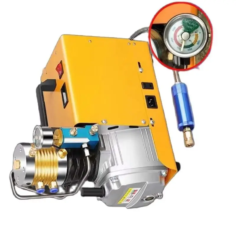 220V 30MPa Electric High-Pressure Air Compressor Submersible Water Cooling Independent Tool for Pressure Testing