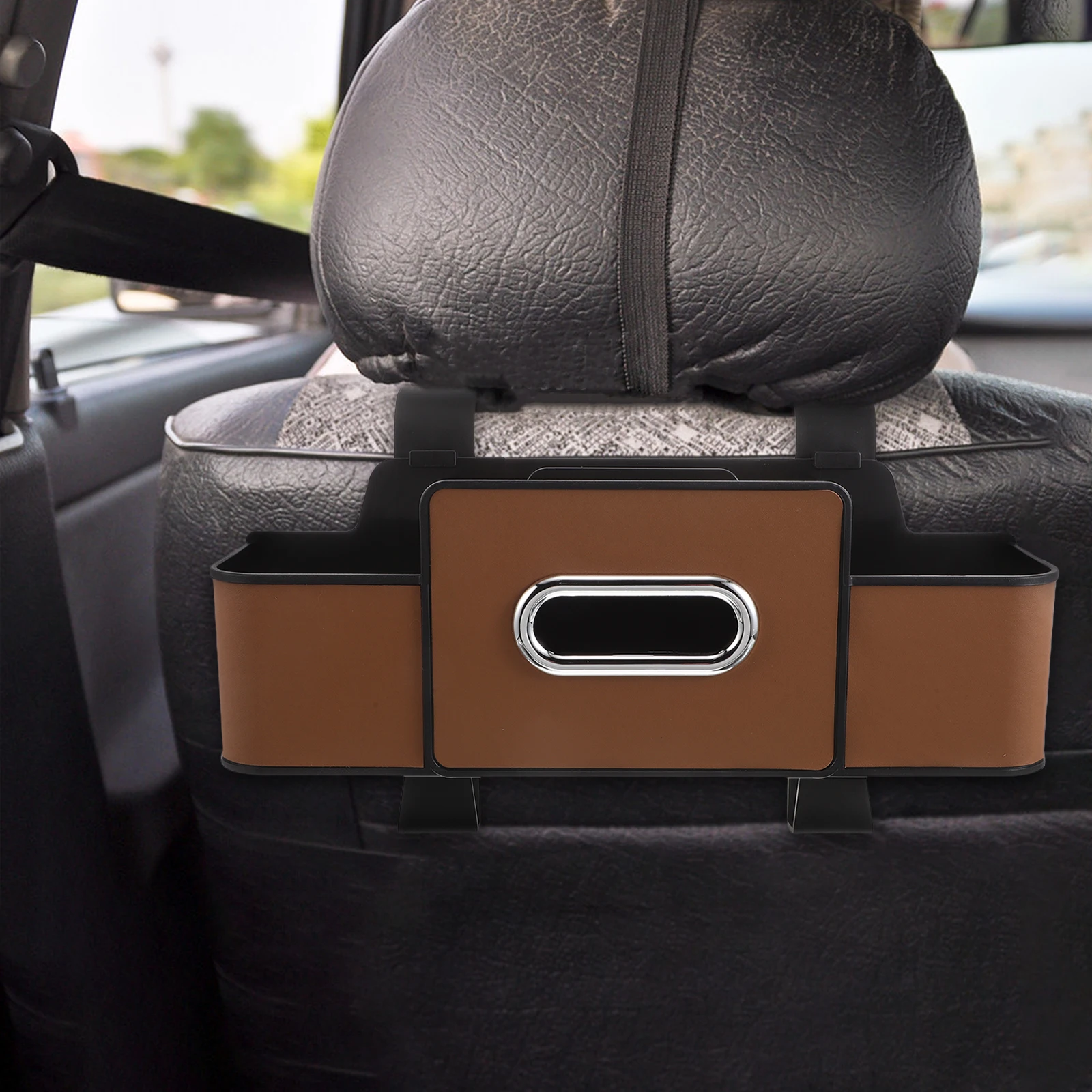 

Multifunctional Seat Back Storage Box Universal Backseat Durable Hanging Car Organizer For Cup Holder Tissue Box Storage Car