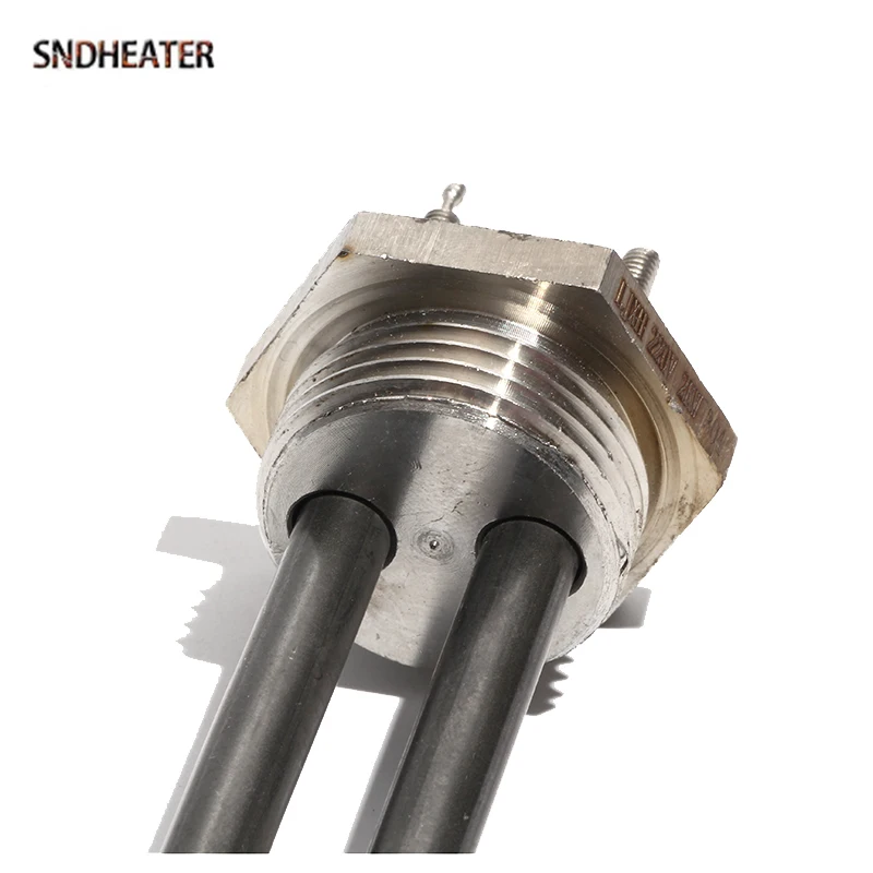 SNDHEATER 110v 220v 380v Water Resistance Fast Heating Element DN25 1" 304SS Thread Solar Green Folded Tank Tube 1KW 2KW 3KW 4KW