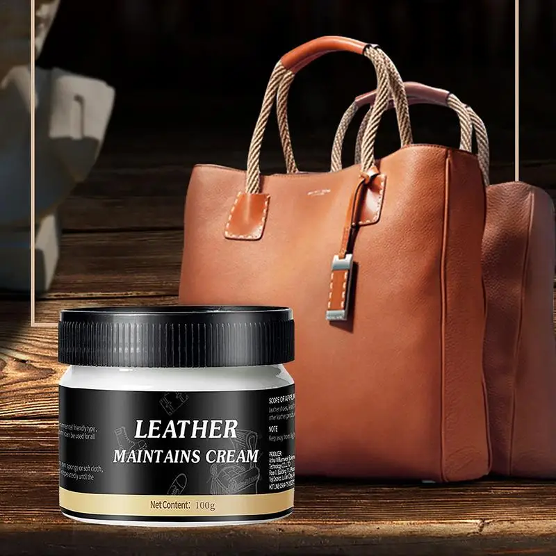 Leather Cream Leather Conditioner for Leather Pant Bag Shoes Furniture Car Seats Polishing Nourishment Care Leather Maintenance