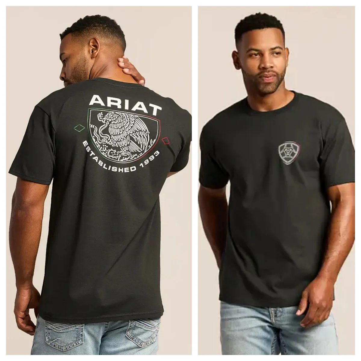 Camiseta Deportiva Ecuestre Ariat Battle Western Cowboy, 100% Algodón, Diseño Gráfico, para Hombre y Mujer, Ropa de Calle de Verano