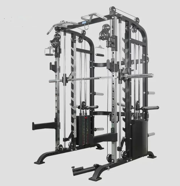 Multifunctional Smith machine gantry squat rack gym equipment set combination home comprehensive training equipment