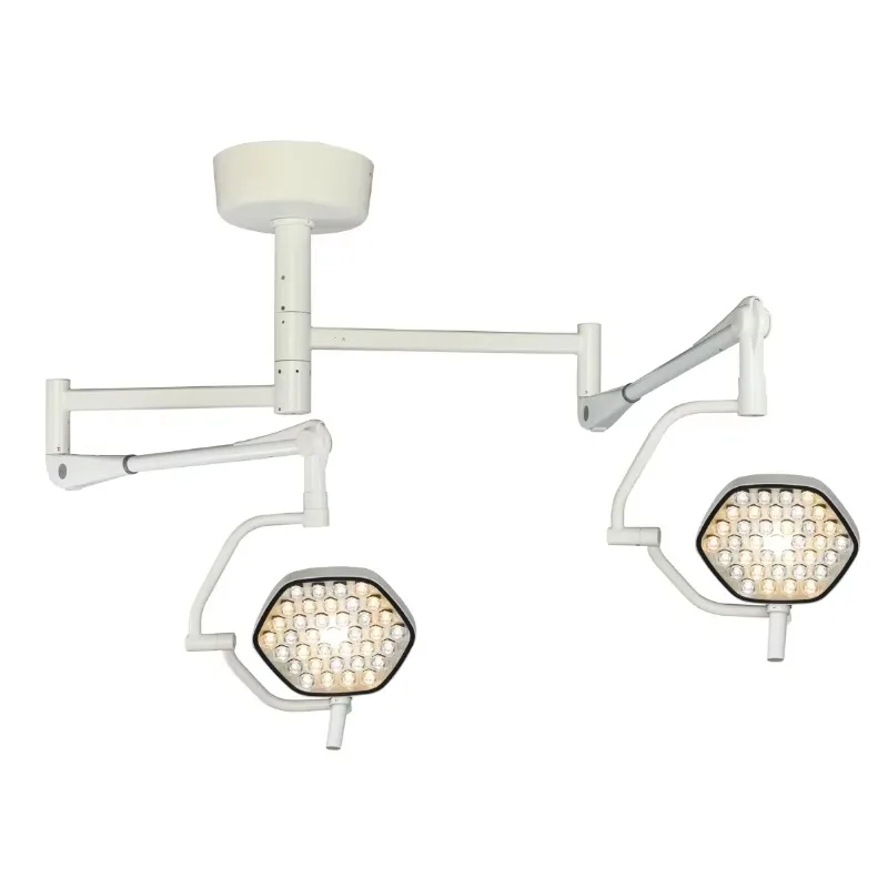 Operating Lamp Operating Shadowless Surgical Lamp Double Head Hanging for Hospital Room and Clinic