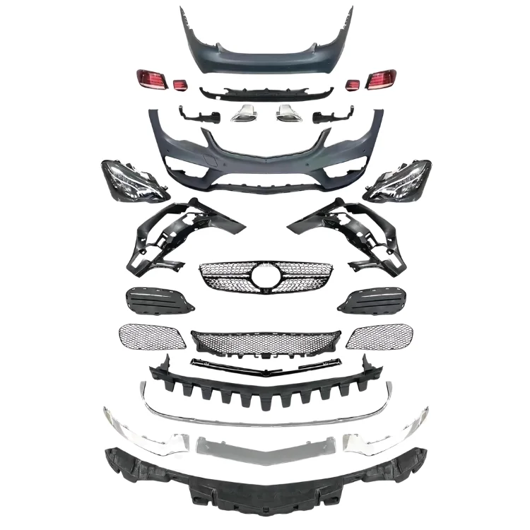 Body Kit for   C207 2009-2013 Upgrade to E63 2016  Model Bumper Headlight Bonnet Fender Fast Shipping Body Kit