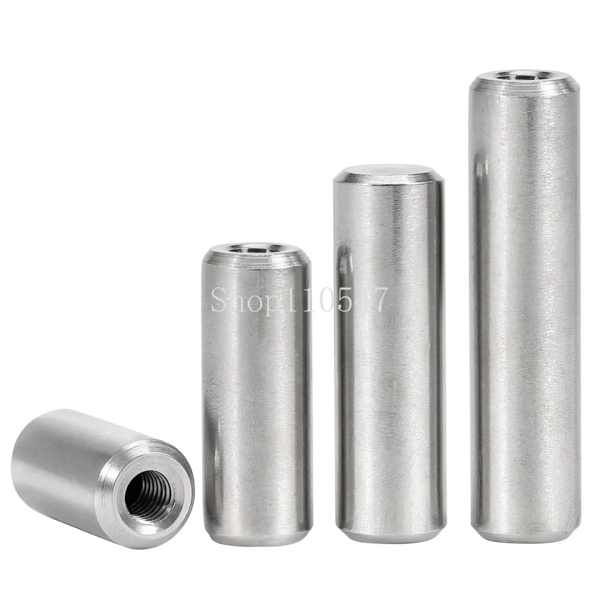M3 M4 M5 M6 Internal Thread Cylindrical Pin GB120 Female Thread Locating Dowel Pin 304 Stainless Steel OD 4-10 mm Length 12-80mm