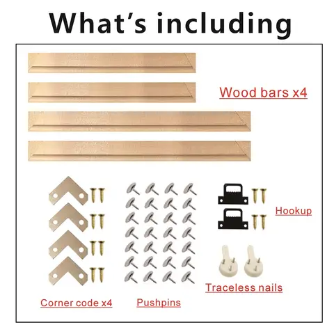 40x60 50x70 60x90 60x120 DIY träramskit för kanvas oljemålning ramstänger träram för diamantmålning väggkonst ram 10 best sales 60x90 - №1