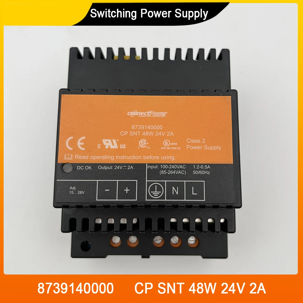 8739140000 CP SNT 48W 24V 2A Switching Power Supply For Weidmuller