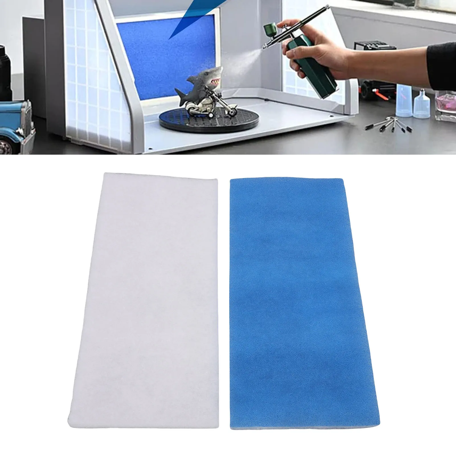 Double Layer Paint Booth Filter Replaceable Airbrush Spray Booth Filter Painting Craft Tent System Project Accessories