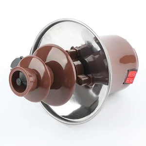 Mini -Schokoladenschmelzquelle, 3 Schichten, Heizungsfondue -Maschine, DIY -handgefertigt, kleiner Schokoladenschmelze Wasserfall 10 Hauptverkaufsmaschine Fondue - №4