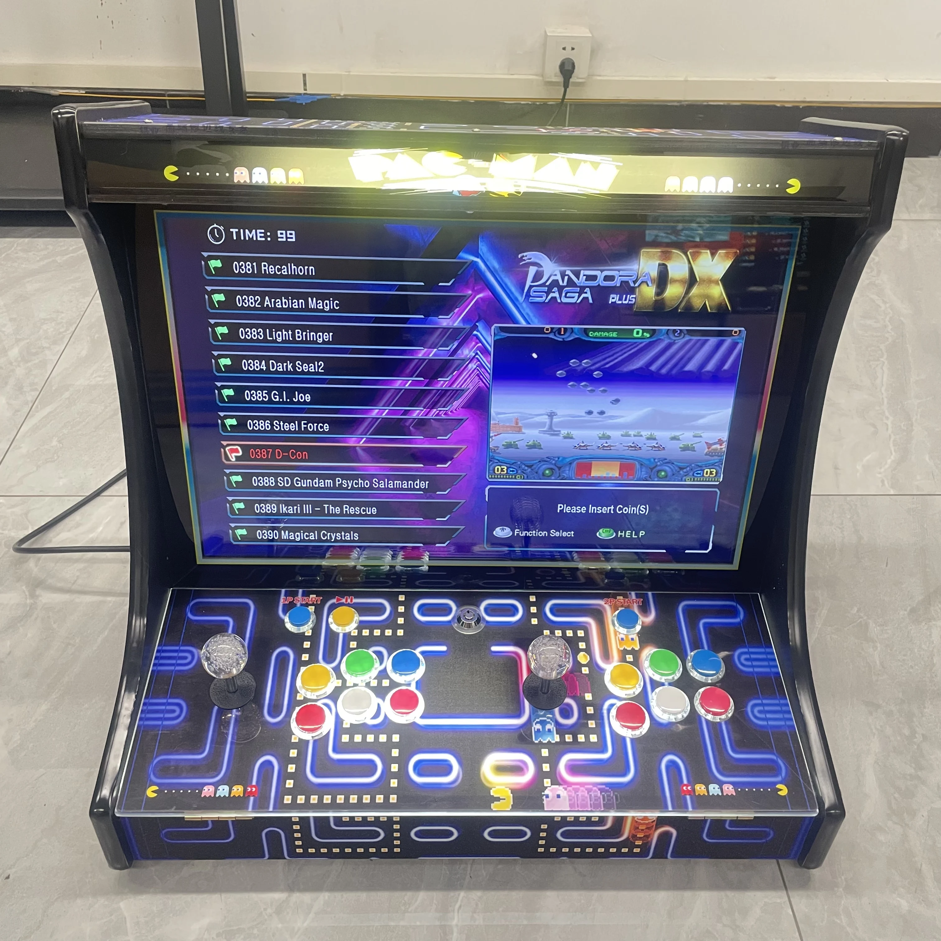 

2025 All-In-One Portable Home Game Console 22-inch Screen Arcade Double Desktop Spanish English Coin Operated Saga Games ABS