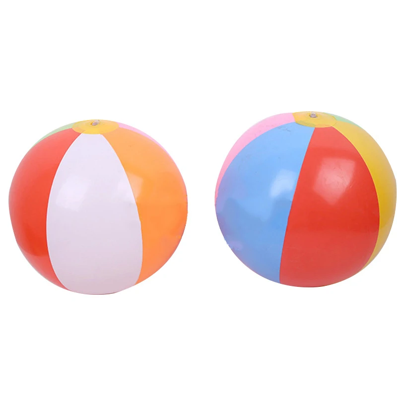 Inflatable toys Children's Beach Ball Sequin PVC Hexapetal Sphere Parent Kids Interactive Party Games Water Amusement Toys Balls