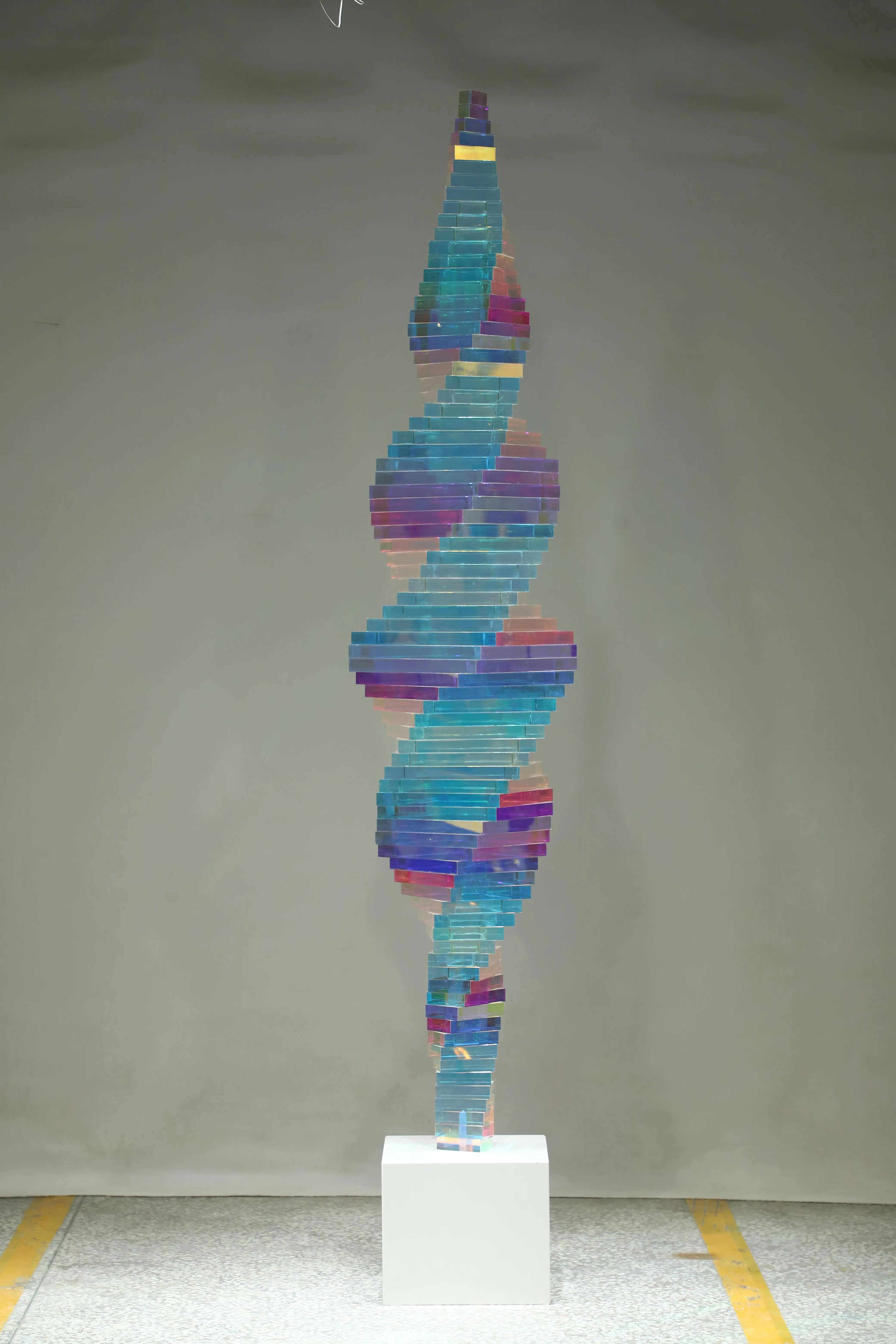 فن نحت الراتنج المصنوع يدويًا من الأكريليك، عرض على شكل مكدس على شكل ملاك، ردهة الفندق وديكور الفيلا المنزلية #2