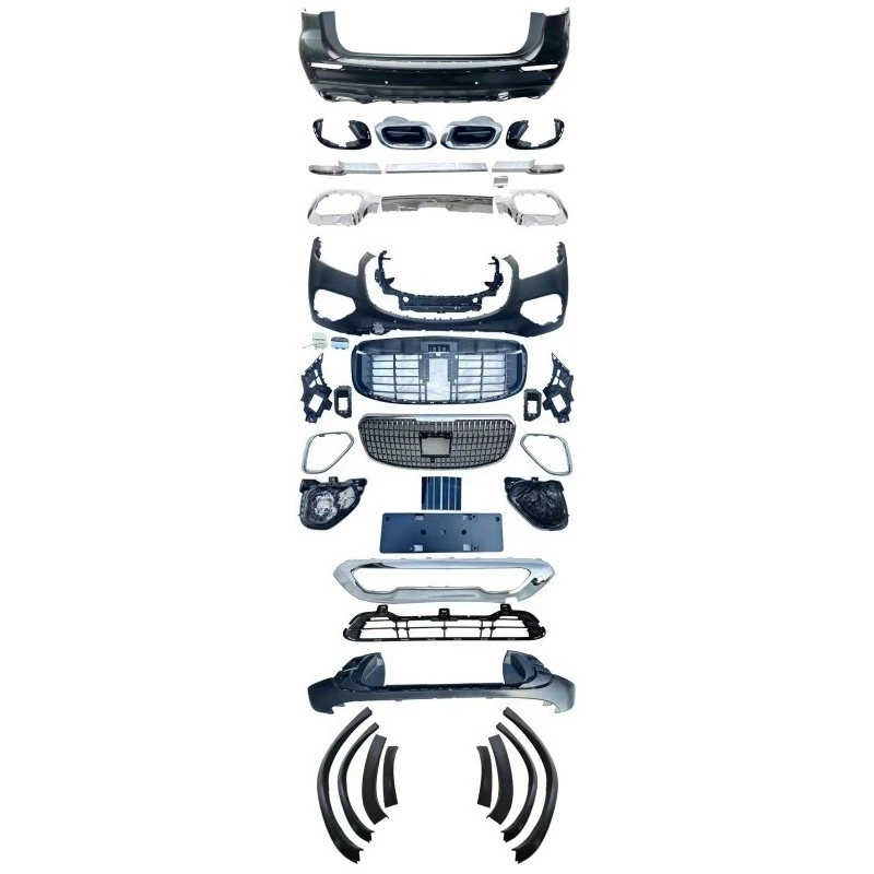 FOR GLS Body Kit for Mercedes GLS Maybach Bumper 2024 Exhaust X167 Surround, Car Styling Accessories