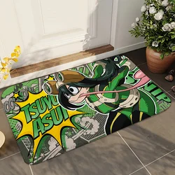 1pc Anime Girl Asui Tsuyu Floor Mat Doormats Home Carpet Foot Mat Bathroom Absorbent Mats Anti-Slip Mats Home Decor