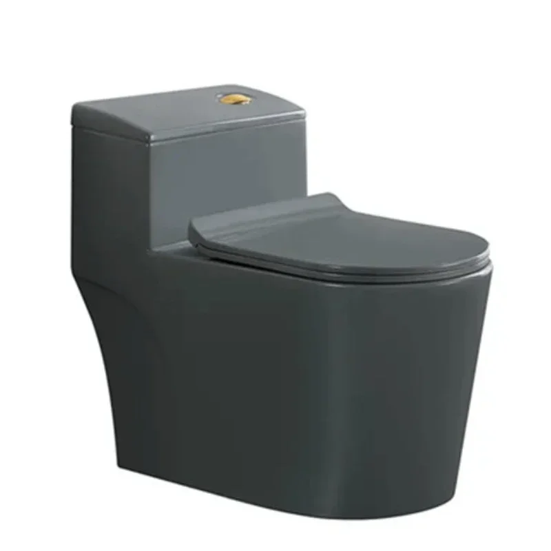 

Light Luxury Gray Household Mute Flush Toilet Jet Siphon Ceramic Mute Toilet