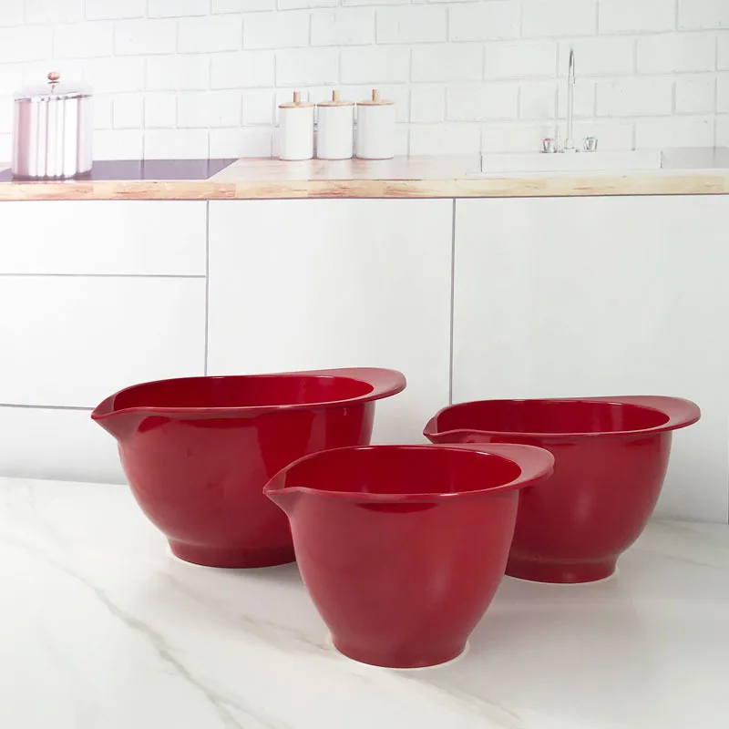 Mixing Bowls Set, Large Capacity Non-Slip Baking Bowls with Pour Spout for Kneading &