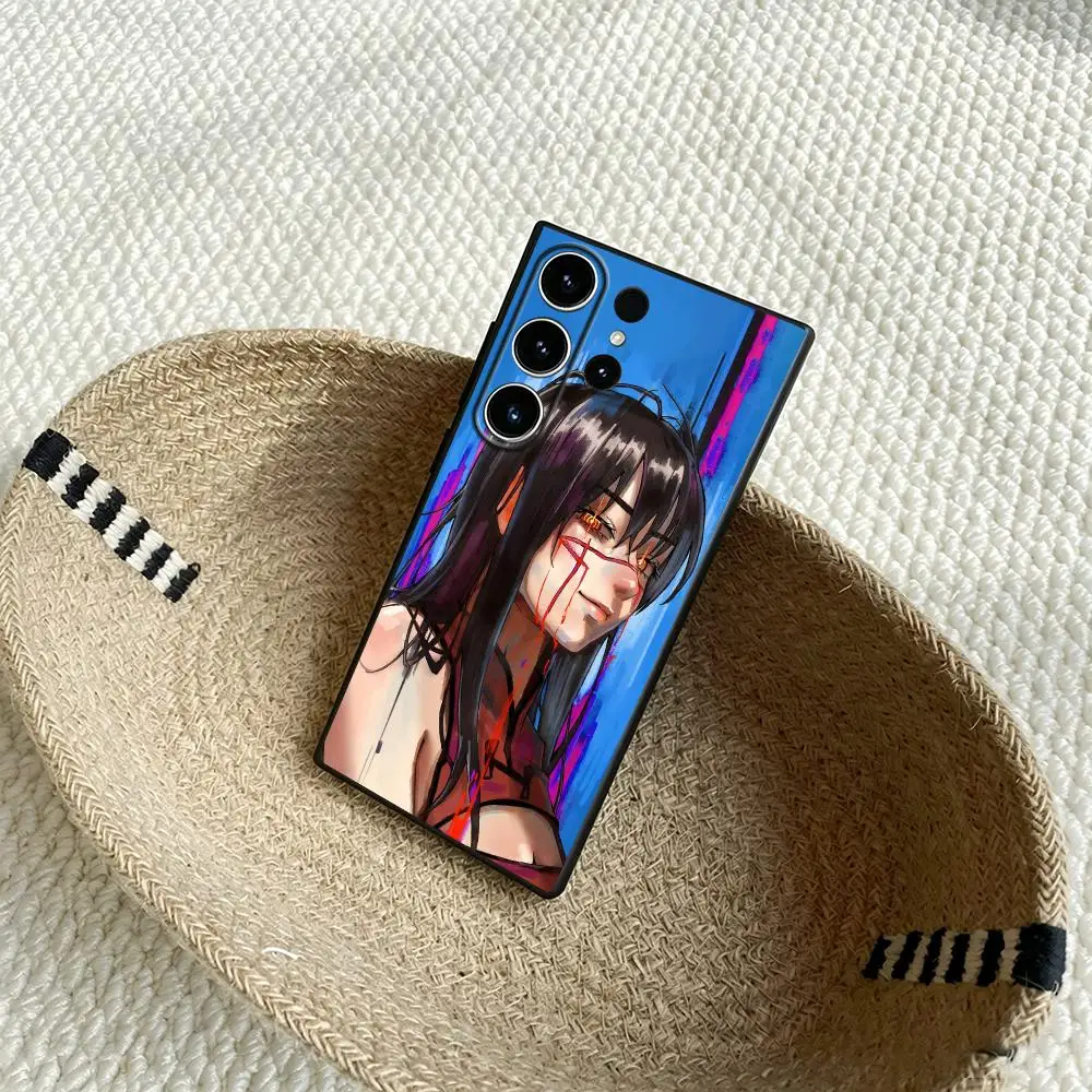 Chainsaw Man Asa Mitaka Phone Case For Samsung Galaxy S26 S25 S24 S23 S22 S21 S20 Plus Ultra Fold A Soft Black
