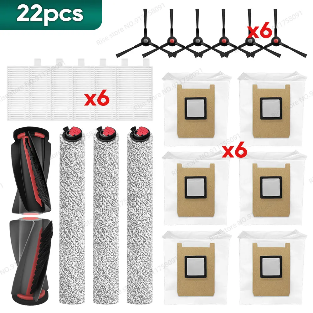 Compatibel met Eufy C28 Accessoires Hoofdborstelfilter Zijborstel Stofzak Vervangende onderdelen