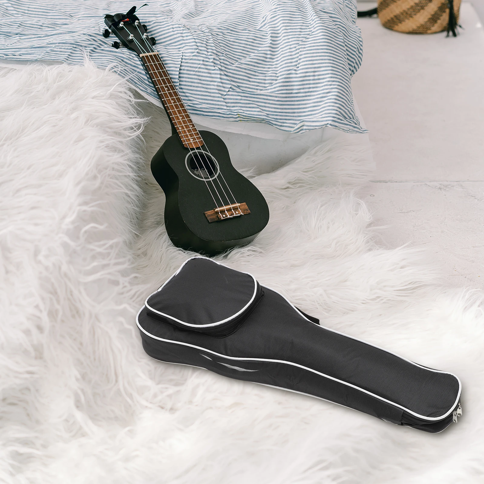 

1Pcs Ukulele Bag Waterproof Oxford Cloth Guitar Case Durable Practical Padded Storage Bag for Instruments Ukulele Case