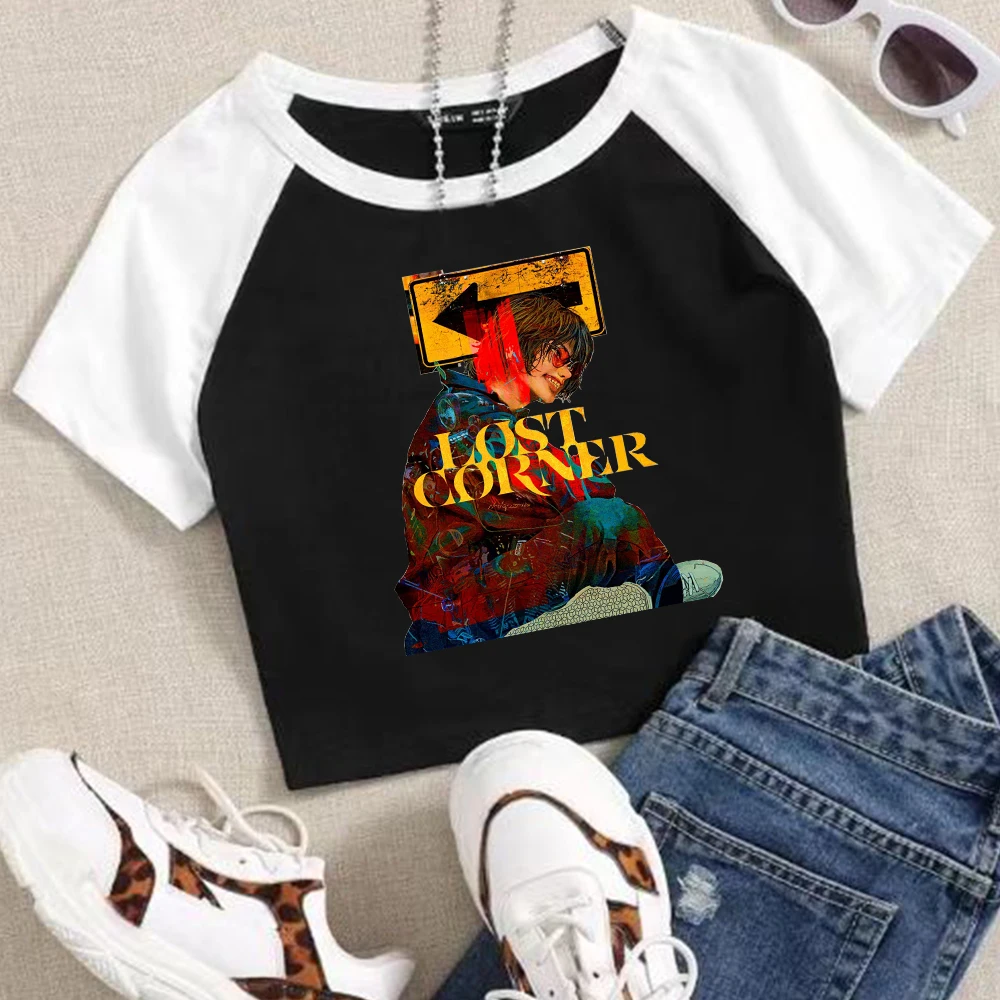 

Kenshi Yonezu LOST CORNER 2024 Crop Tops T-Shirt Girls Fashion Women O-Neck Short Sleeve Fans Gift T-shirt