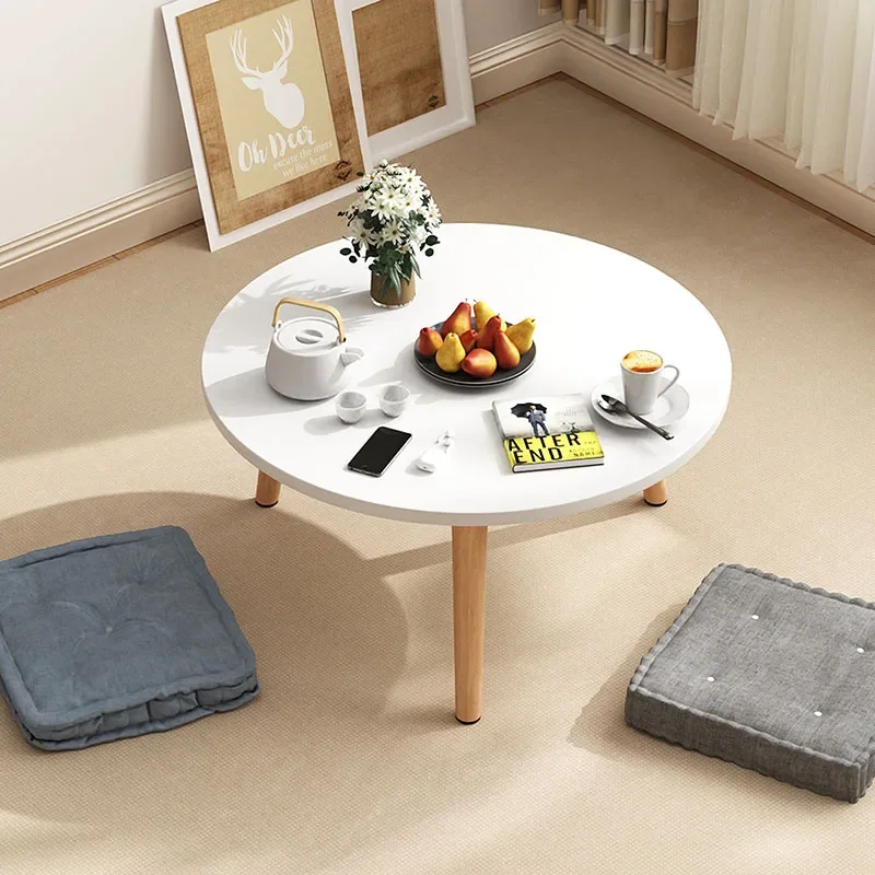 Bay Window Small Table Round Table Coffee Windowsill Sitting Mini Simple Online Tatami Short Home