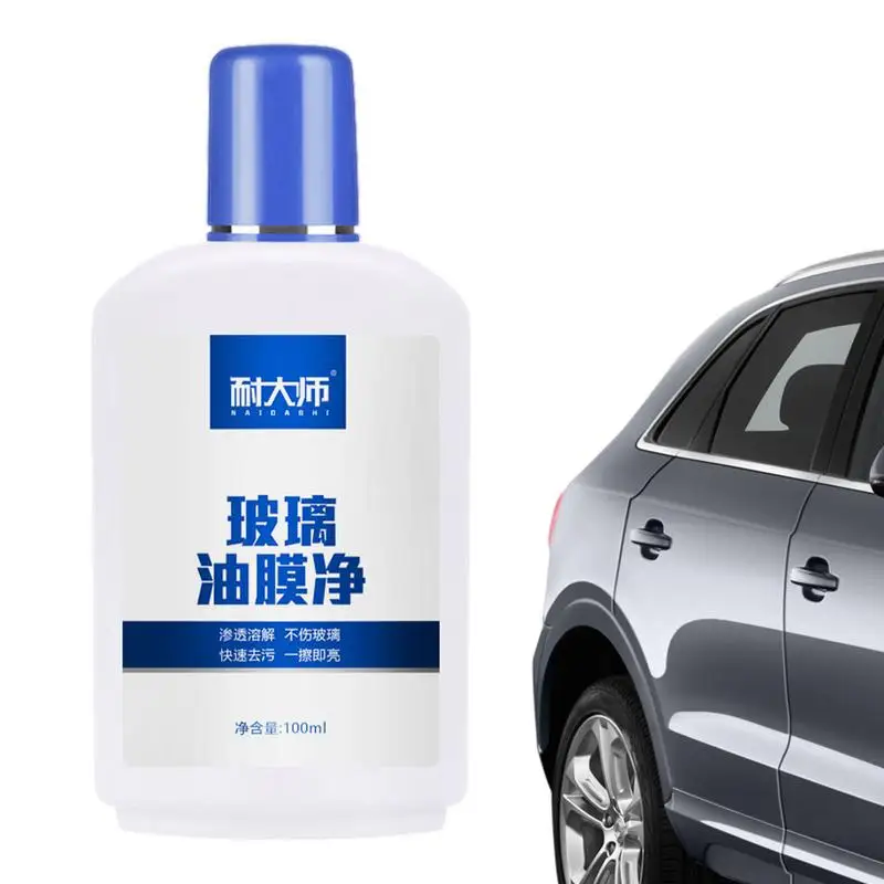 

Car Windshield Oil Film Cleaner 3.38oz Auto Glass Polish Oil Remover Car Windshield Oil Film Remover Cream For Bird Droppings