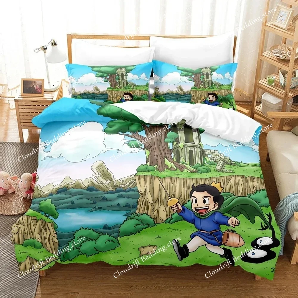 

New 3D Printing Anime Ranking of kings Bedding Set Double Twin King Duvet Cover Comforter Pillowcase Boys Girls Adults Bedroom