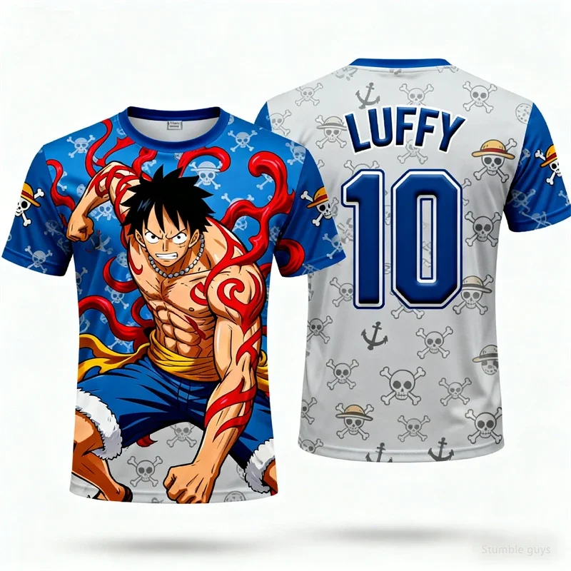 Herren One Piece T-Shirt Robin Giant Hands Jersey Sommer Casual Jungenkleidung Mädchen Kurzarm-Spielkleidung