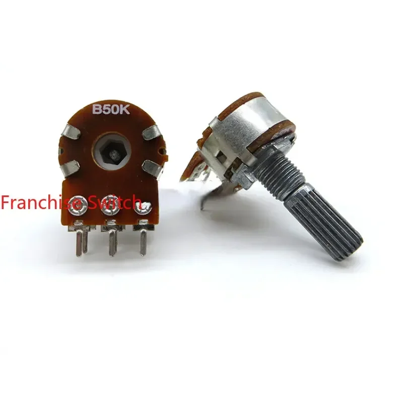 10PCSHigh-quality WH148-type 16-type Duplex B50K B100K Volume Potentiometer With 15,000 Cycles And 20 Shafts.