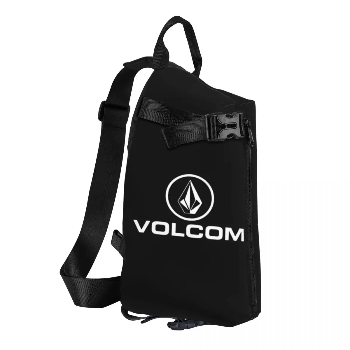 Volcom Chest Bag Men Sling Crossbody Backpack Chest Bag Travel Hiking Daypack Shoulder Bag