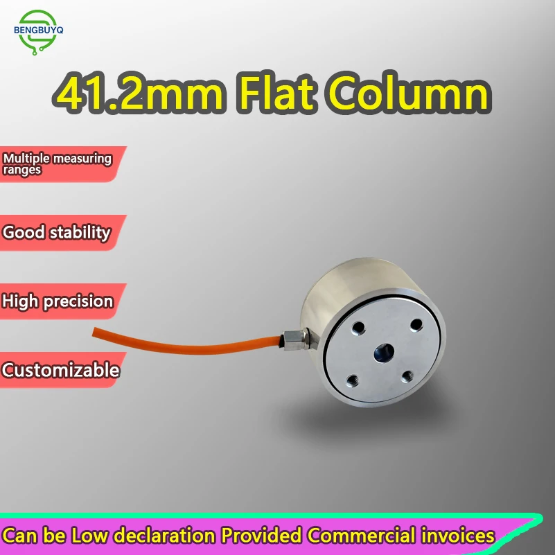 Button Load Cell 0-2000kg Compression Force Sensor 1.0–2.0mV/V 10kHz Stainless Steel High Precision Weighing Transducer