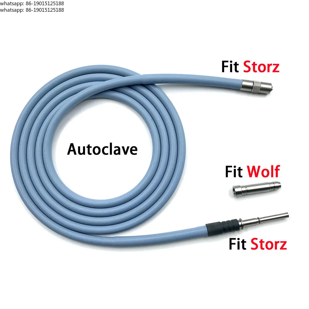 Medical Endoscope Light Source Optical Fibers Cables Φ4mm  1.8m 2m 2.5m 3m Fit Storz Wolf Interface Autoclave